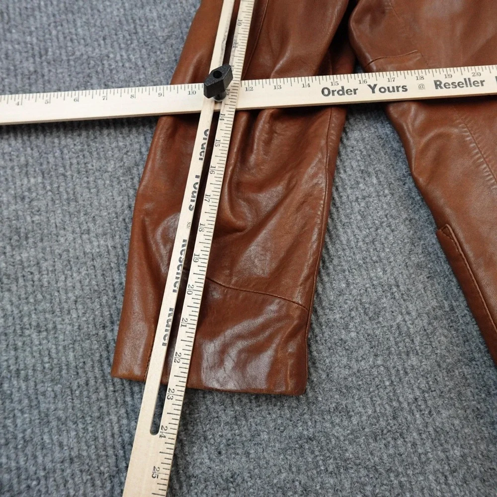 Vintage Remy Blazer Mens 42 Brown Leather Sport Coat 2 Button Jacket Butter Soft